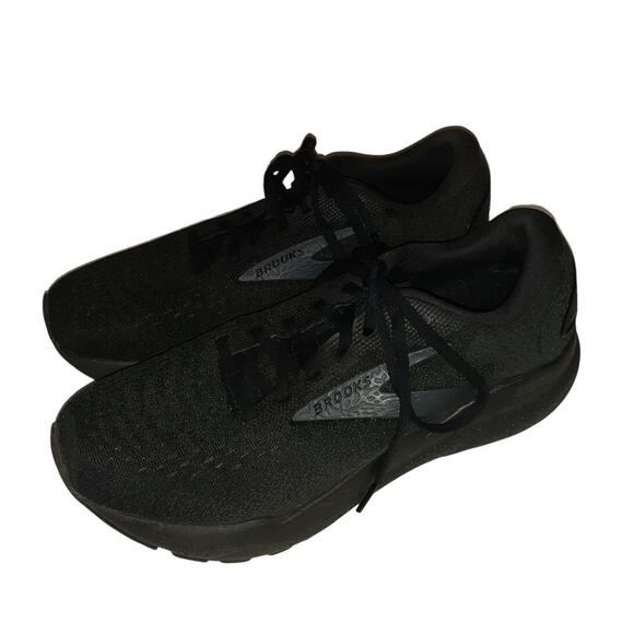 Brooks Ghost 16 Ladies Triple Black Running Sneakers size 10.5 Great condition - Picture 1 of 6